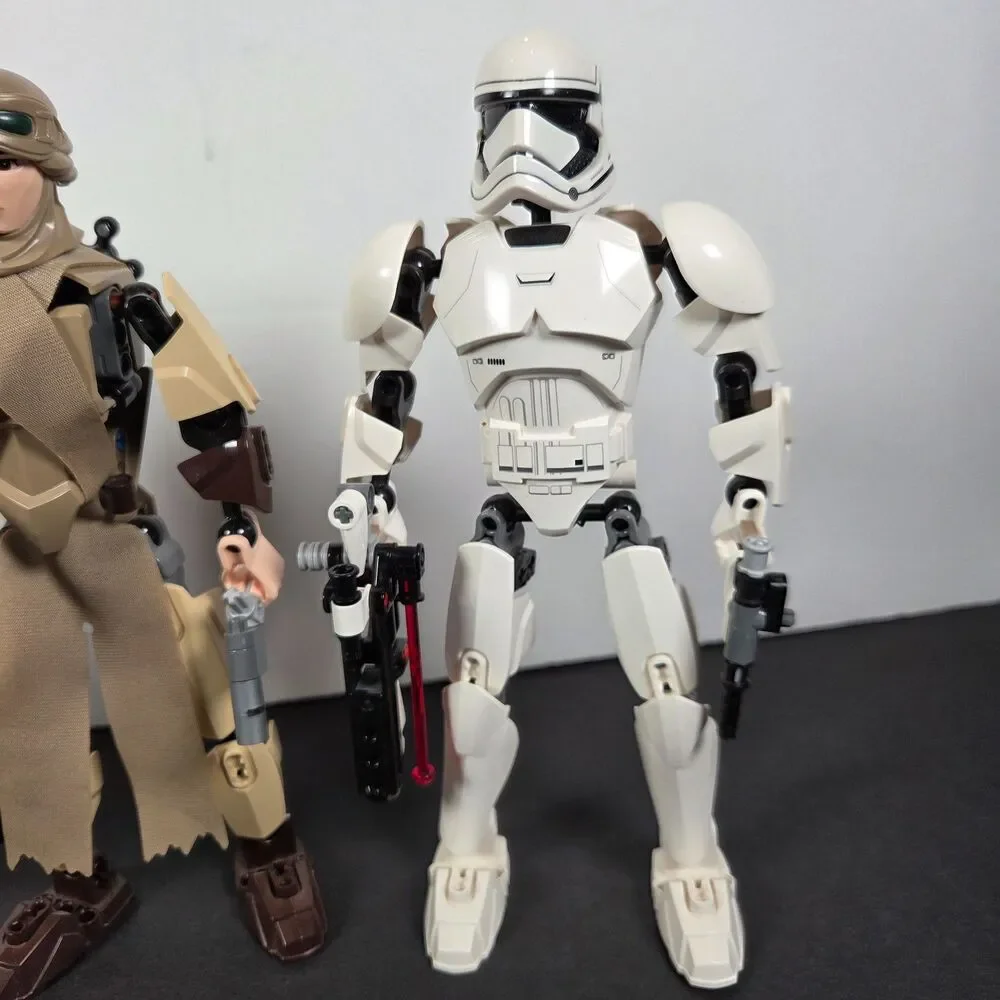 LEGO Star Wars Buildable Figures Rey 75113 First Order Stormtrooper 75114 75531